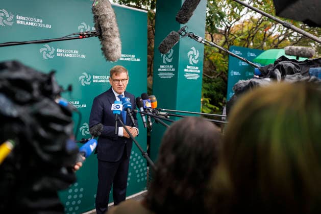 Johann Wadephul (CDU), Federal Foreign Minister, attends the Gymnich meeting of EU foreign ministers. Pictured here during a press statement in Wicklow, September 2, 2026. Photographed on behalf of the Federal Foreign Office in Wicklow, Ireland. Copyright: xThomasxImox
