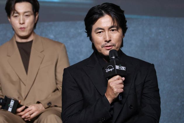 Made in Korea Season 2 press conference in Seoul South Korean actor Jung Woo-sung speaks during a news conference for the Disney+ original series Made in Korea Season 2 at the Conrad Seoul hotel in Seoul, South Korea, on September 02, 2026. Seoul South Korea  Copyright: xMatrixxImagesx xJungxUi-Chelx