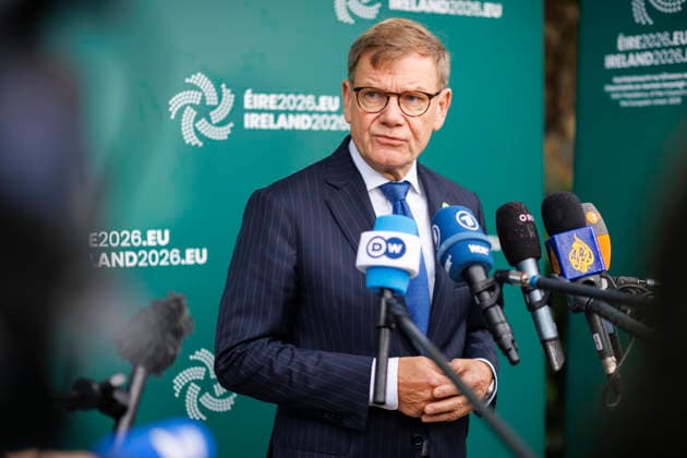 Johann Wadephul (CDU), Federal Foreign Minister, attends the Gymnich meeting of EU foreign ministers. Pictured here during a press statement in Wicklow, September 2, 2026. Photographed on behalf of the Federal Foreign Office in Wicklow, Ireland. Copyright: xThomasxImox