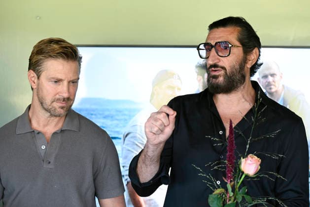 STOCKHOLM, SWEDEN 20260902 The film *Artipelag* will be Sweden s entry for the 2027 Oscars. Actors Linus Wahlgren and Fares Fares during a press conference at the film house. STOCKHOLM, SWEDEN x10070x  Copyright: xJessicaxGow TTx SVERIGES OSCARSBIGRAG NU3plqJOoT0