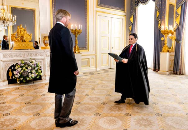 02-09-2026 Palace King Willem-Alexander during a meeting with the ambassador of the United Mexican States, Her Excellency A. Buenrostro Massieu, at palace Noordeinde in The Hague. Â  Copyright: xPPEx