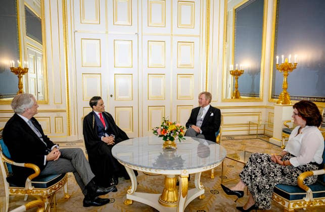 02-09-2026 Palace King Willem-Alexander during a meeting with the ambassador of the United Mexican States, Her Excellency A. Buenrostro Massieu, at palace Noordeinde in The Hague. Â  Copyright: xPPEx