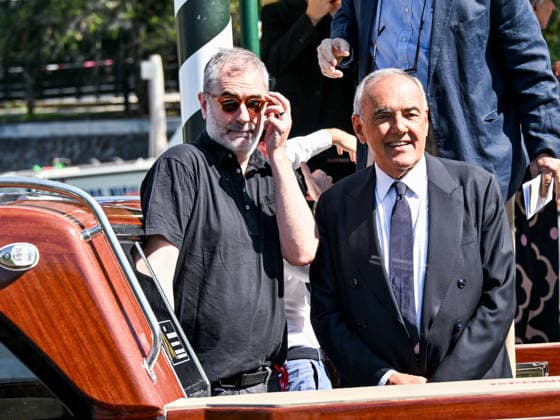 IPA88024517 - Venice, 83rd Venice International Film Festival 2026 - Day 1 - Arrivals at the Excelsior Hotel™s pier - Pictured: Xavier Giannoli, Alberto Barbera  Copyright: xSimonexComix xPoolxPhotoxEventsx08x 88024517