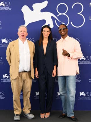 IPA88024934 - Venice, 83rd Venice International Film Festival 2026 - Day 1, Phocall Jury for the Venice Debut Film Award Luigi De Laurentiis. Pictured: Ted Hope, Carolina Cavalli, Akinola Davies Jr.  Copyright: xAlbertoxTerenghix xPoolxPhotoxEventsx08x 88024934