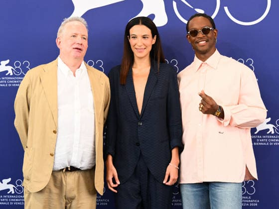 IPA88024936 - Venice, 83rd Venice International Film Festival 2026 - Day 1, Phocall Jury for the Venice Debut Film Award Luigi De Laurentiis. Pictured: Ted Hope, Carolina Cavalli, Akinola Davies Jr.  Copyright: xAlbertoxTerenghix xPoolxPhotoxEventsx08x 88024936