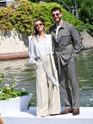 IPA88025349 - Venice, 83rd Venice International Film Festival 2026 Day 1 Arrivals at the Excelsior Hotel™s pier Pictured: Beatrice Valli, Marco Fantini  Copyright: xSimonexComix xPoolxPhotoxEventsx08x 88025349