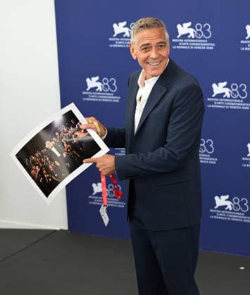 George Clooney attends Golden Lion for Lifetime Achievement photocall during 83rd Venice International Film Festival Featuring: George Clooney Where: Venice, Italy When: 02 Sep 2026 Credit: Cover Images EDITORIAL USE ONLY. NOT FOR USE BY NEWSPAPERS BASED IN THE UK. Copyright: xx coverimg55966554