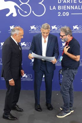 Venise 2026 George Clooney Photocall NB George Clooney at the photocall for Golden Lion for Lifetime Achievement as part of the 83th Venice International Film Festival at the Lido in Venice, Italy on September 02, 2025. Photo by Nasser Berzane ABACAPRESS.COM Venise  Copyright: xBerzanexNasser ABACAx