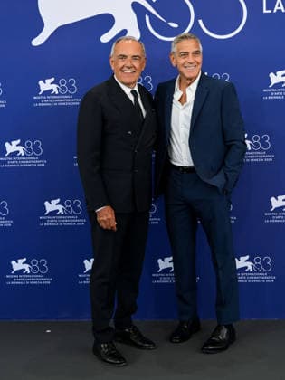 IPA88027062 - Venice, 83rd Venice International Film Festival 2026 - Day 1 - George Clooney Photocall - Pictured: George Clooney, Alberto Barbera  Copyright: xAlbertoxTerenghix xPoolxPhotoxEventsx08x 88027062