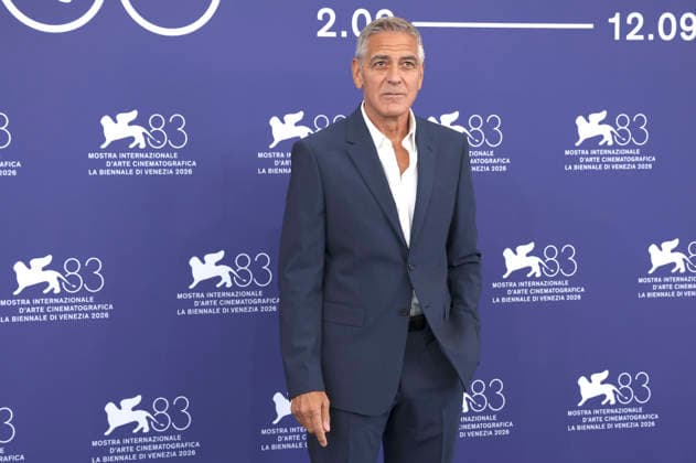 George Clooney at a photo call marking the presentation of the Golden Lion for Lifetime Achievement at the 2026 Venice Biennale—the 83rd Venice International Film Festival—at the Palazzo del Casino in Venice, September 2, 2026 Foto:xD.xBedrosianx xFuturexImagex clooney_6905