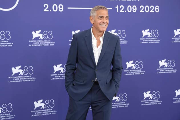 George Clooney at a photo call marking the presentation of the Golden Lion for Lifetime Achievement at the 2026 Venice Biennale—the 83rd Venice International Film Festival—at the Palazzo del Casino in Venice, September 2, 2026 Foto:xD.xBedrosianx xFuturexImagex clooney_6906