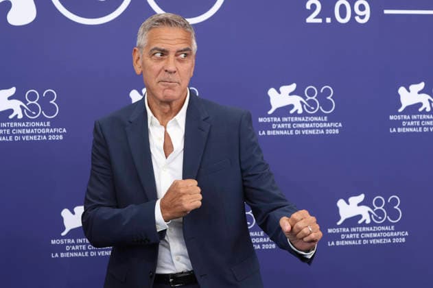 George Clooney at a photo call marking the presentation of the Golden Lion for Lifetime Achievement at the 2026 Venice Biennale, the 83rd Venice International Film Festival, at the Palazzo del Casino in Venice, September 2, 2026 Foto:xD.xBedrosianx xFuturexImagex clooney_6918