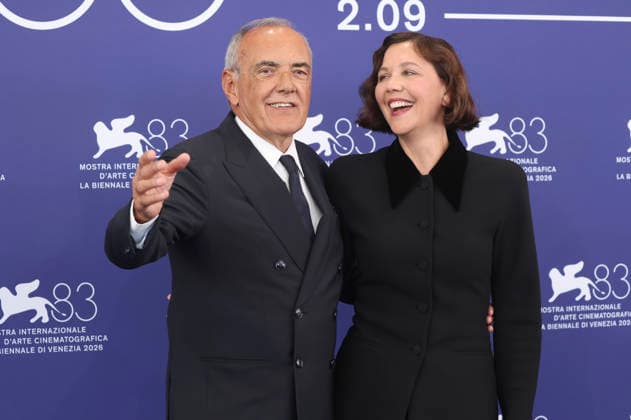 Alberto Barbera and Maggie Gyllenhaal at a photocall with the international jury at the 2026 Venice Biennale, the 83rd Venice International Film Festival, at the Palazzo del Casino in Venice, September 2, 2026 Foto:xD.xBedrosianx xFuturexImagex jury_6912