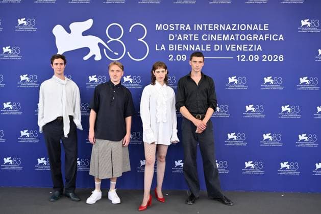 September 2, 2026, Venice, Rome, Italy: Idan Weiss, Hans-Christian Hegewald, Lia von Blarer, and Sebastian Schneider during the photocall for the film The Girl with a Leica, 83rd Venice International Film Festival, Venice, September 2, 2026 Venice Italy - ZUMAa289 20260902_zia_a289_029 Copyright: xMlax xAgfx