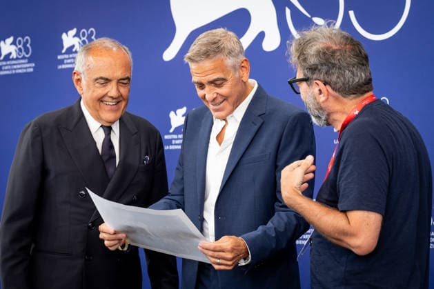 George Clooney attends Golden Lion For Lifetime Achievement Photocall during the 83rd Venice International Film Festival in Venice, Italy on 02 September 2026. George Clooney and Alberto Barbera attends Golden Lion For Lifetime Achievement Photocall during the 83rd Venice International Film Festival in Venice, Italy on 02 September 2026., Credit:Stefano Costantino TTL Stefano Costantino Avalon Italy, Venice  Copyright: xStefanoxCostantinoxTTLx xStefanoxCostantinox xAvalonx 1130126112