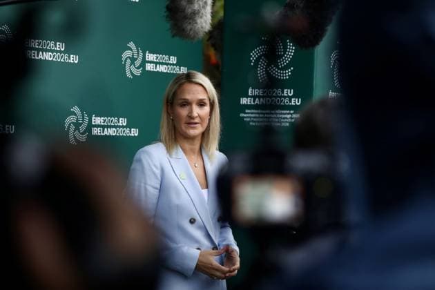 Informal Meeting of EU Foreign Affairs Ministers (Gymnich) in Ireland WICKLOW, IRELAND - SEPTEMBER 02: Helen McEntee Ireland’s Minister for Foreign Affairs and Trade speakds during a press conference on September 02, 2026. Mostafa Darwish Anadolu Wicklow Ireland. Editorial use only. Please get in touch for any other usage.  Copyright: x2026xAnadoluxMostafaxDarwishx