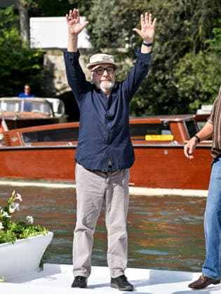 IPA88031677 - Venice, 83rd Venice International Film Festival 2026 - Day 1 - Arrivals at the Excelsior Hotel pier - Pictured: Gianni Amelio  Copyright: xSimonexComix xPoolxPhotoxEventsx08x 88031677