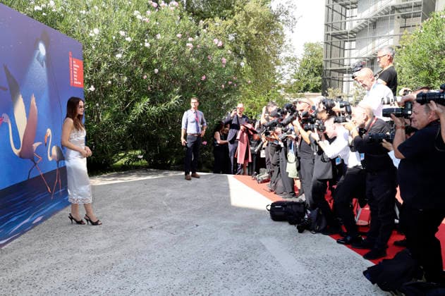 Emilia Schüle at the premiere of the film *Das Mädchen mit der Leica* (*La ragazza con la Leica* *The Girl with the Leica*) at the 2023 Venice Biennale—the 83rd Venice International Film Festival—in the Sala Darsena, Venice, September 2, 2026 Foto:xD.xBedrosianx xFuturexImagex leica_prem_6915