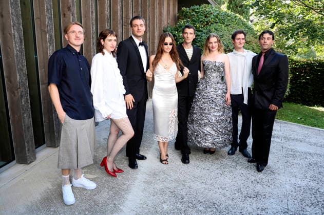 Hans Christian Hegewald, Lia von Blarer, Lucas Englander, Emilia Schüle, Sebastian Schneider, Luna Wedler, Idan Weiss and Aaron Altaras at the premiere of the feature film *Das Mädchen mit der Leica* (*La ragazza con la Leica* *The Girl with the Leica*) at the 2023 Venice Biennale—the 83rd Venice International Film Festival—in the Sala Darsena in Venice, September 2, 2026 Foto:xD.xBedrosianx xFuturexImagex leica_prem_6923