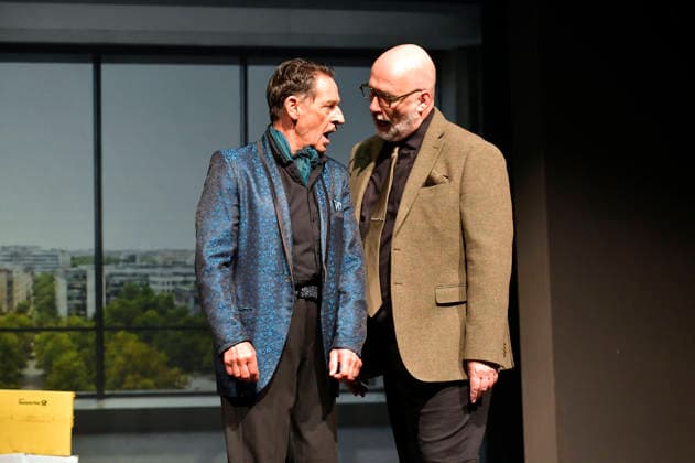 Max Tidof and Martin Molitor at the photo shoot for the play *Putsch: A Guide to Destroying a Democracy* at the Schlosspark Theater in Berlin, September 2, 2026 Foto:xM.xBehrensx xFuturexImagex putsch_6941