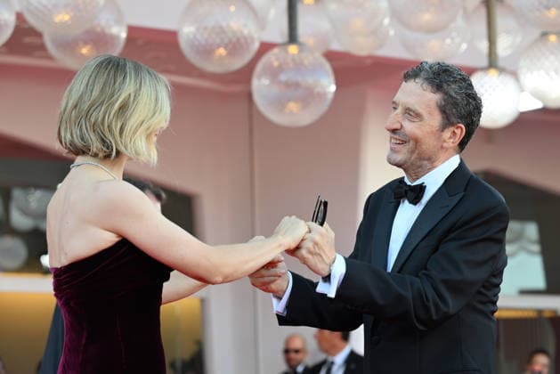 September 2, 2026, Venice, Rome, Italy: Greta Scarano and Pietrangelo Buttafuoco on the red carpet at the opening ceremony, 83rd Venice Film Festival. Venice, September 2, 2026 Venice Italy  - ZUMAa289 20260902_zia_a289_141 Copyright: xMariaxLauraxAntonellix xAgfx