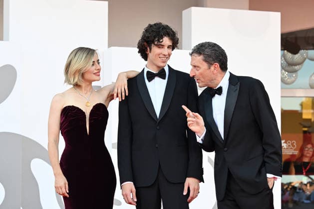 September 2, 2026, Venice, Rome, Italy: Nicolas Maupas, Greta Scarano, and Pietrangelo Buttafuoco during the red carpet for the film Ink and the opening ceremony, 83rd Venice Film Festival. Venice, September 2, 2026 Venice Italy  - ZUMAa289 20260902_zia_a289_186 Copyright: xMariaxLauraxAntonellix xAgfx