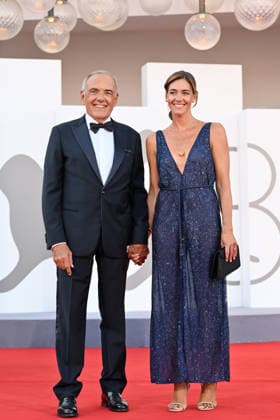September 2, 2026, Venice, Rome, Italy: Alberto Barbera, artistic director of the Festival, and Giulia Rosmarini during the red carpet screening of the film Ink and the opening ceremony, 83rd Venice Film Festival. Venice, September 2, 2026 Venice Italy  - ZUMAa289 20260902_zia_a289_190 Copyright: xMariaxLauraxAntonellix xAgfx