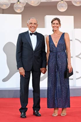 September 2, 2026, Venice, Rome, Italy: Alberto Barbera, artistic director of the Festival, and Giulia Rosmarini during the red carpet screening of the film Ink and the opening ceremony, 83rd Venice Film Festival. Venice, September 2, 2026 Venice Italy  - ZUMAa289 20260902_zia_a289_191 Copyright: xMariaxLauraxAntonellix xAgfx