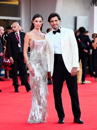 IPA88036730 - Venice, 83rd Venice International Film Festival 2026 - Night 1 - Opening Red Carpet - Pictured: Carlos Sainz Jr., Rebecca Donaldson  Copyright: xManuelexMangiarottix xPoolxPhotoxEventsx08x 88036730