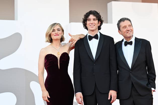 September 2, 2026, Venice, Rome, Italy: Nicolas Maupas, Greta Scarano, and Pietrangelo Buttafuoco during the red carpet for the film Ink and the opening ceremony, 83rd Venice Film Festival. Venice, September 2, 2026 Venice Italy  - ZUMAa289 20260902_zia_a289_197 Copyright: xMariaxLauraxAntonellix xAgfx