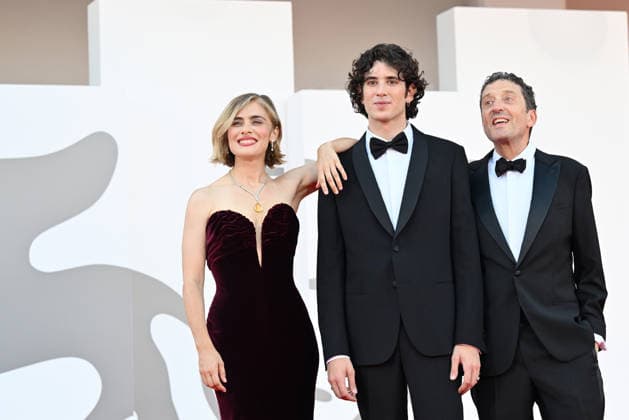 September 2, 2026, Venice, Rome, Italy: Nicolas Maupas, Greta Scarano, and Pietrangelo Buttafuoco during the red carpet for the film Ink and the opening ceremony, 83rd Venice Film Festival. Venice, September 2, 2026 Venice Italy  - ZUMAa289 20260902_zia_a289_198 Copyright: xMariaxLauraxAntonellix xAgfx