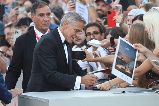 George Clooney at the opening ceremony featuring the premiere of the film *Ink* at the 2023 Venice Biennale—the 83rd Venice International Film Festival—at the Palazzo del Cinema in Venice, September 2, 2026 Foto:xD.xBedrosianx xFuturexImagex opening_6837