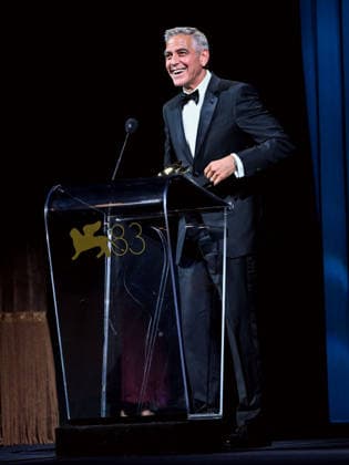 IPA88039090 - Venice, 83rd Venice International Film Festival 2026 - Night 1 - Opening ceremony in the Sala Grande for the Lifetime Achievement Lion - pictured: GEORGE CLOONEY  Copyright: xSimonexComix xPoolxPhotoxEventsx08x 88039090
