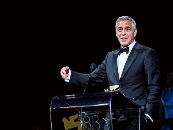 IPA88039091 - Venice, 83rd Venice International Film Festival 2026 - Night 1 - Opening ceremony in the Sala Grande for the Lifetime Achievement Lion - pictured: GEORGE CLOONEY  Copyright: xSimonexComix xPoolxPhotoxEventsx08x 88039091