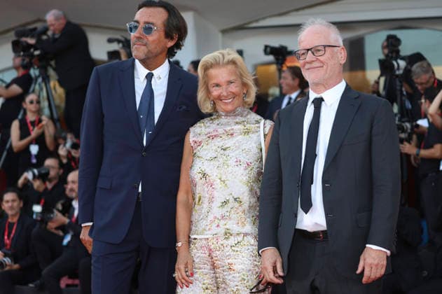 Grancois Breavoine, Iris Knobloch, and Thierry Fremaux at the opening ceremony featuring the premiere of the film *Ink* at the 2023 Venice Biennale, the 83rd Venice International Film Festival, at the Palazzo del Cinema in Venice, September 2, 2026 Foto:xD.xBedrosianx xFuturexImagex opening_6887
