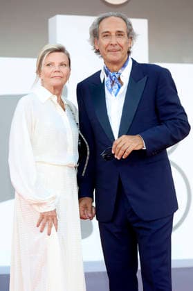 Dominique Lemonnier and Alexandre Desplat at the opening ceremony featuring the premiere of the film *Ink* at the 2023 Venice Biennale—the 83rd Venice International Film Festival—at the Palazzo del Cinema in Venice, September 2, 2026 Foto:xD.xBedrosianx xFuturexImagex opening_6894