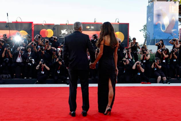 September 2, 2026, Venice, ITALY: US actor George Clooney (L) and his wife Amal Alamuddin arrive for the opening ceremony and screening of Ink at the 83rd annual Venice International Film Festival, in Venice, Italy, 02 September 2026. The movie is presented in the official competition Venezia 83 at the festival running from 02 to 12 September 2026. ANSA FABIO FRUSTACI. Venice ITALY  - ZUMAa110 20260902_zaf_a110_085 Copyright: xFabioxFrustacix