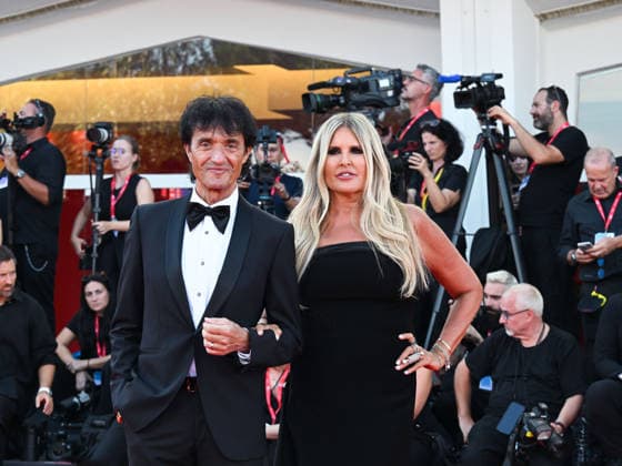 IPA88041124 - Venice, 83rd Venice International Film Festival 2026 - Night 1 - Opening Night Red Carpet - Pictured: Tiziana Rocca and Giulio Base  Copyright: xManuelexMangiarottix xPoolxPhotoxEventsx08x 88041124
