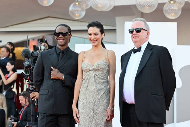 September 2, 2026, Venice, Rome, Italy: Venice Film Festival jury members Ted Hope, Carolina Cavalli, and Akinola Davies Jr. during the red carpet for the film Ink and the opening ceremony, 83rd Venice Film Festival. Venice, September 2, 2026 Venice Italy  - ZUMAa289 20260902_zia_a289_318 Copyright: xMariaxLauraxAntonellix xAgfx