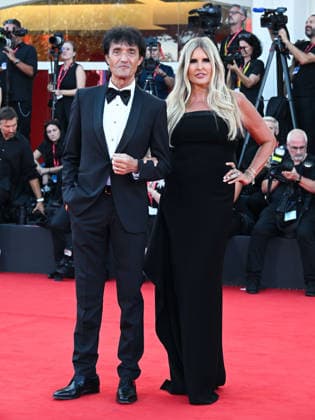 IPA88041110 - Venice, 83rd Venice International Film Festival 2026 - Night 1 - Opening Red Carpet - Pictured: Tiziana Rocca and Giulio Base  Copyright: xManuelexMangiarottix xPoolxPhotoxEventsx08x 88041110