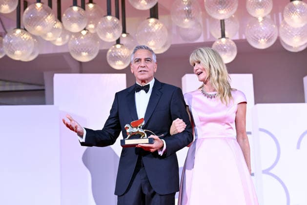 September 2, 2026, Venice, Rome, Italy: Laura Dern and George Clooney during the red carpet for the Golden Lion for Lifetime Achievement and opening ceremony, 83rd Venice Film Festival. Venice, September 2, 2026 Venice Italy  - ZUMAa289 20260902_zia_a289_331 Copyright: xMariaxLauraxAntonellix xAgfx