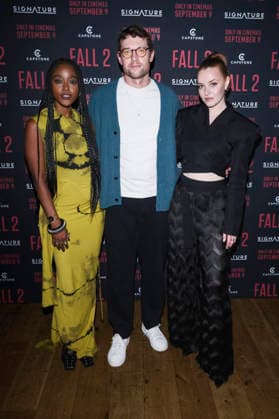 Arsema Thomas, Tom Brittney, and Harriet Slater at the screening of the movie *Case 2: Deadpoint* at Vue West End in London, September 2, 2026 Foto:xJ.xEdwardsx xFuturexImagex fall_6914
