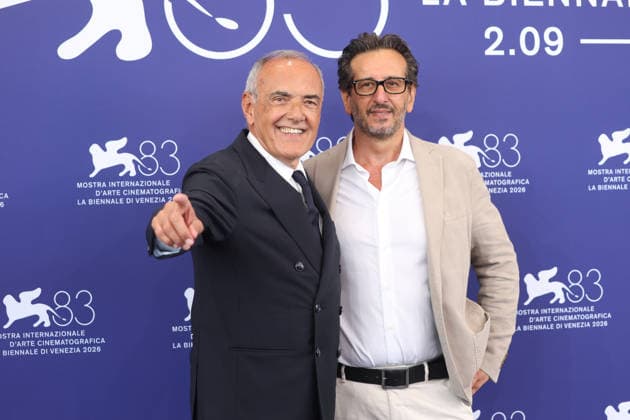 September 2, 2026, Venice, Italy: Alberto Barbera and Daniele Vicari pose at the Jury photocall during the 83rd Venice International Film Festival at Palazzo del Casino on the Lido in Venice, Italy, on 02 September 2026. Photo: Venice Italy - ZUMAm179 20260902_zep_m179_001 Copyright: xAlecxMichaelx