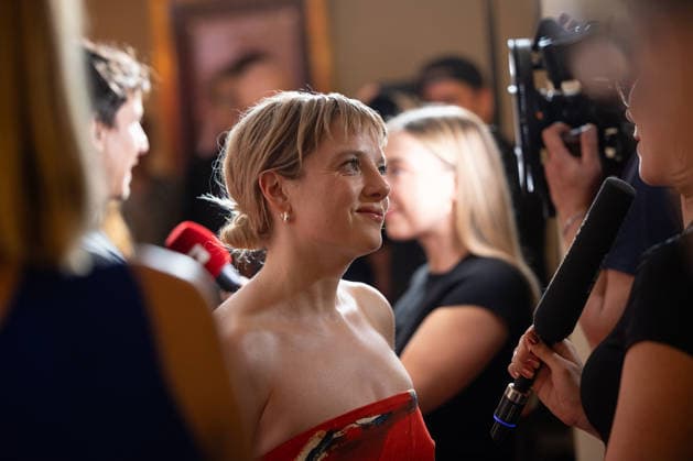 Premiere of GENTLE MONSTER: An Interview with Jella Haase; Premiere of GENTLE MONSTER at the Delphi Filmpalast Cinema in Berlin Copyright: xEventpressx