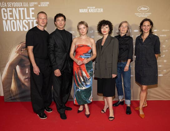 Premiere of GENTLE MONSTER with Marie Kreutzer, Jella Haase, Laurence Rupp, Alexander Glehr, Johanna Scherz, and Janine Jackowski. Premiere of GENTLE MONSTER at the Delphi Filmpalast cinema in Berlin Copyright: xEventpressx