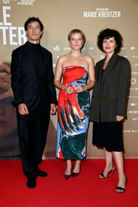 Laurence Rupp, Jella Haase, and Marie Kreutzer at the premiere of *Gentle Monster* at the Delphi Filmpalast in Berlin, September 2, 2026 Foto:xN.xKubelkax xFuturexImagex monster_6905