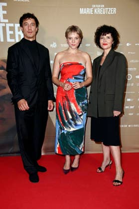 Laurence Rupp, Jella Haase, and Marie Kreutzer at the premiere of *Gentle Monster* at the Delphi Filmpalast in Berlin, September 2, 2026 Foto:xN.xKubelkax xFuturexImagex monster_6906