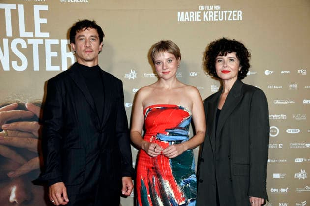 Laurence Rupp, Jella Haase, and Marie Kreutzer at the premiere of *Gentle Monster* at the Delphi Filmpalast in Berlin, September 2, 2026 Foto:xN.xKubelkax xFuturexImagex monster_6908