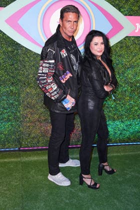 Iris Katzenberger with her brother Frank Brodda at the 2026 PROMI BIG BROTHER REVEAL EVENT at the Capitol Theater in Düsseldorf on September 2, 2026
