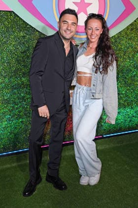 Lars Steinhöfel and Sandra Sicora at the 2026 PROMI BIG BROTHER REVEAL EVENT at the Capitol Theater in Düsseldorf on September 2, 2026